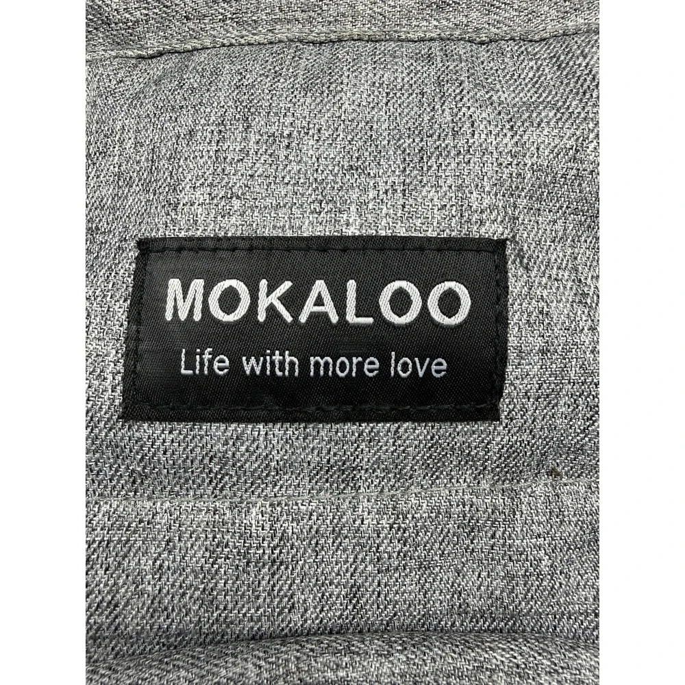 MOKALOO Gray Polyester Diaper Bag Backpack w/ Outer Pockets